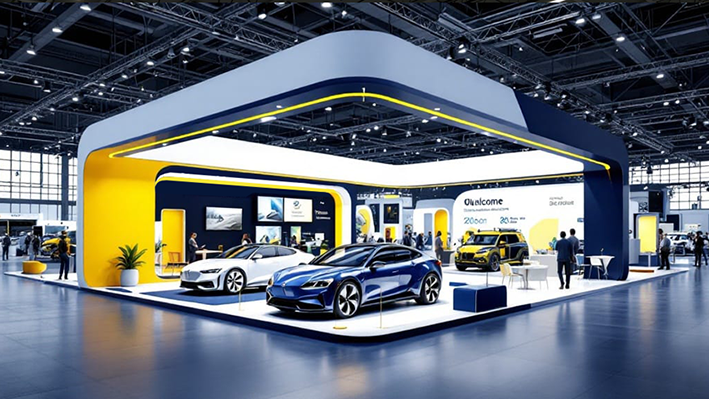 Stand Futuriste Automobile et Innovation